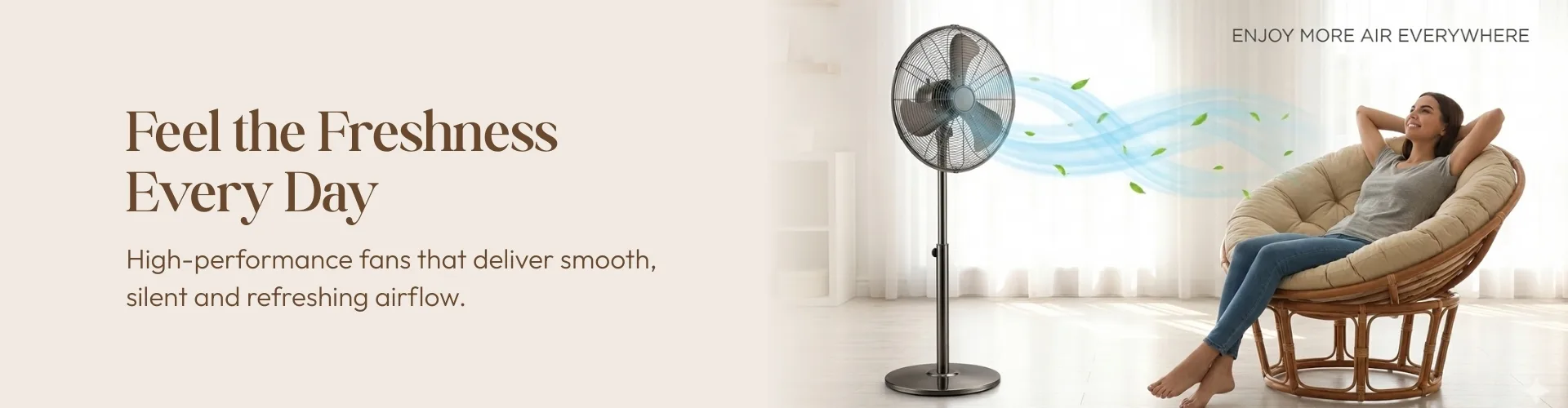 STANDING FAN CREATIVE BANNER