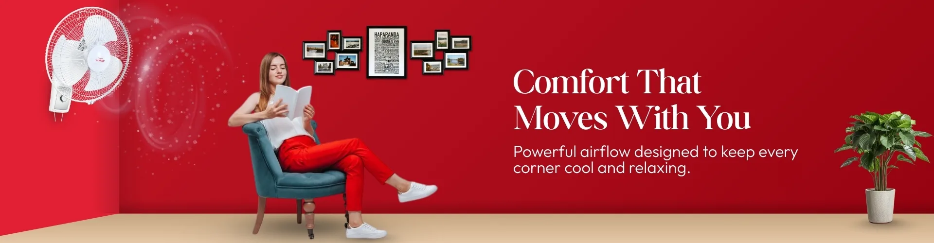 WALL FAN CREATIVE BANNER